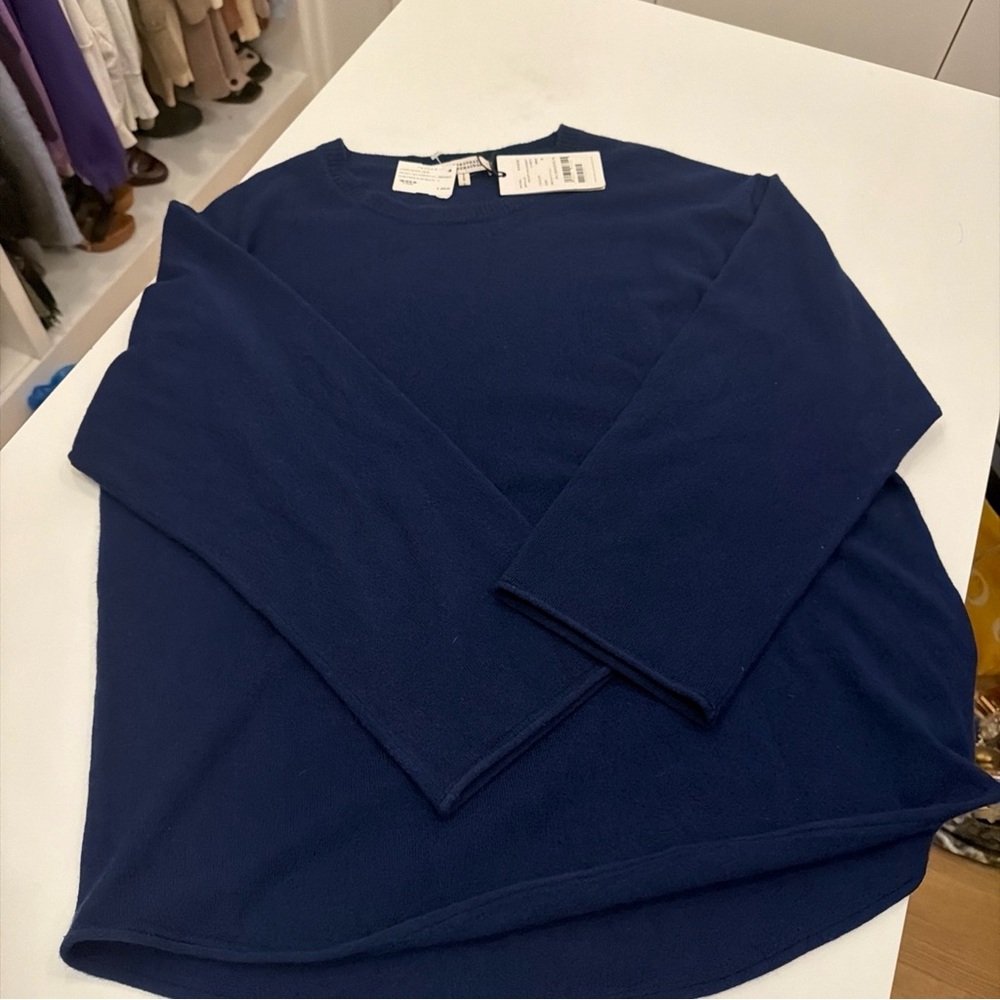 NWT Dorothee Shumacher Cashmere blend navy sweater